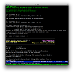 DSA not applicable, GPG key checked
