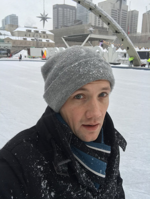 me, covered in snow