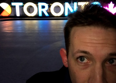 selfie skating at night