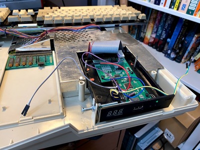 Gotek bolted into place