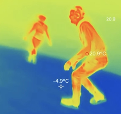 IR photo of me skating