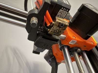 View of heatblock, with snapped nozzle